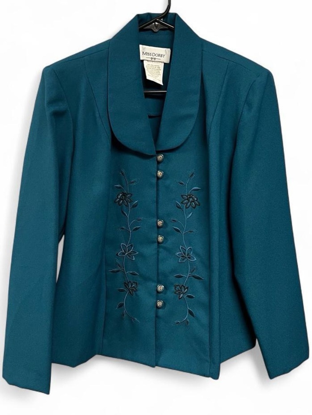 Vintage Miss Dorby Embroidered Blazer Size 12